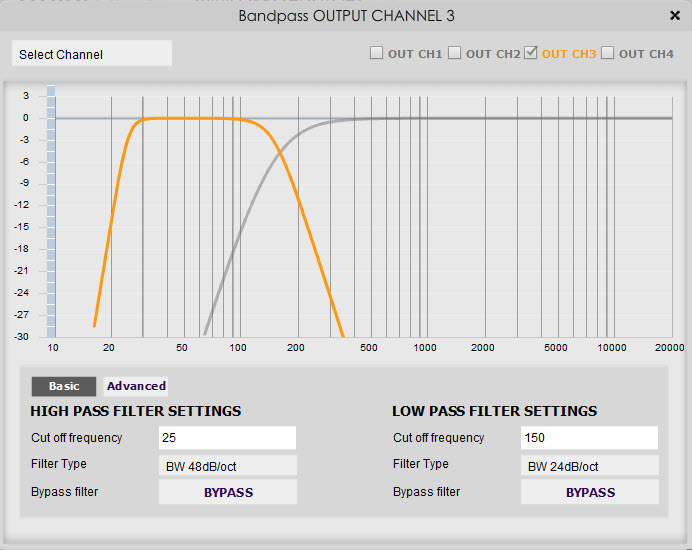 Output 3 AW10 LSUB BR Mono Signal
